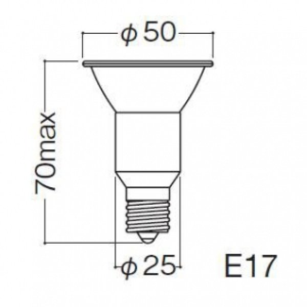 画像1: 【バラ】岩崎電気 JDR110V30WUV/WK/H2/E17 ●アイ ダイクロクールハロゲンplus(省電力タイプ) φ50 110V 50W形 広角 【E17口金】 (1)